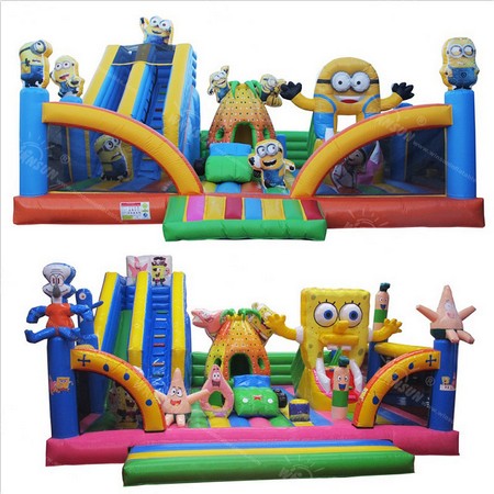 aqua blast obstacle course slide