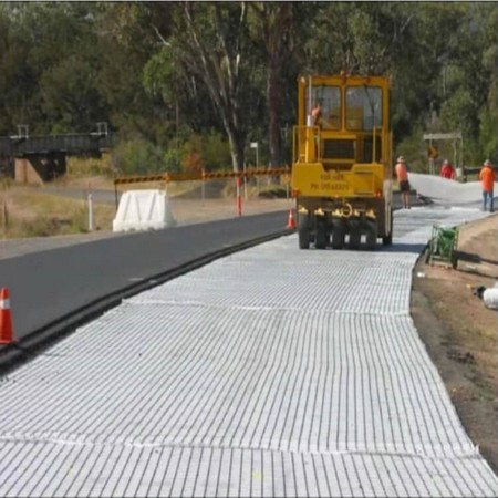 Biaxial Fiberglass Yarn Geogrid For Bitume Road Repair ...