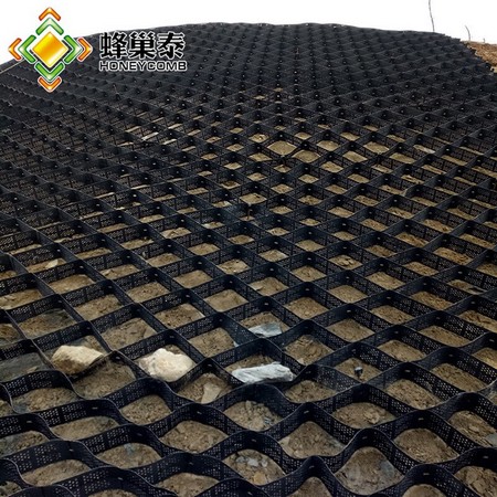 Stabilize the railway and highway subgrade Shallow water channel treatment High strength Hdpe cellular geocell