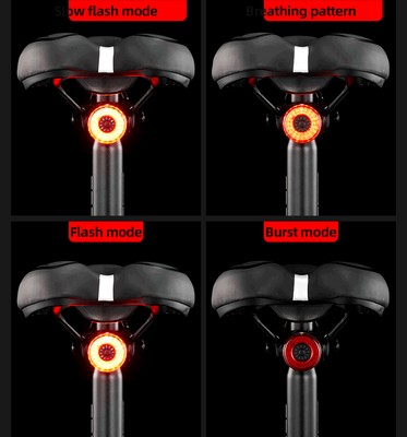 Bicycle Smart Auto Brake Sensing Tail Light IPx6 Waterproof LED …