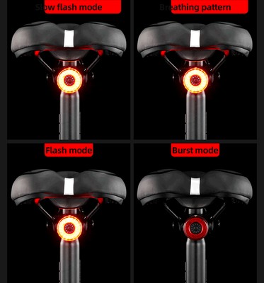 Smart Bike Tail Light IPX6 Waterproof Auto Brake Sensing Bicycle Easy …