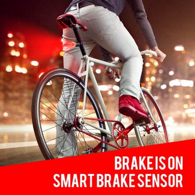Smart Bicycle Rear Light Auto Start/Stop Brake Sensing IPx6 …