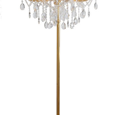 Modern 4-tier Gold Crystal 3-light Glam Chandelier for ...