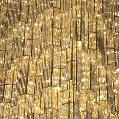 Modern 6-lights Crystal Chandelier Gold Ceiling Lighting ...