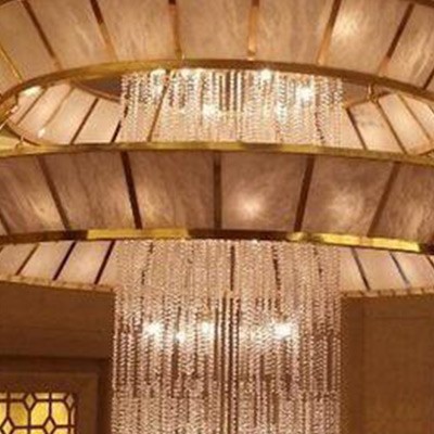 Modern Crystal Ceiling Light 3-Color Changeable Chandelier CQcgMCldGGet