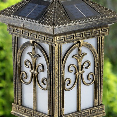 Professional manufacture outdoor decorative antique cast iron  lamp post led garden pole light