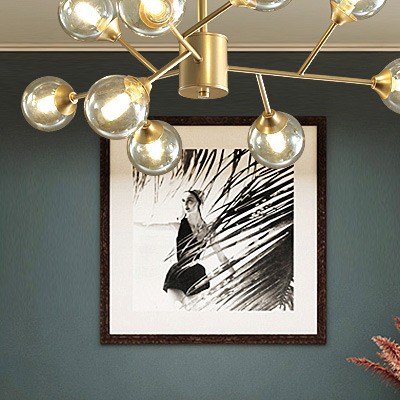 Hanging Light-3-in-1 Domes-black & Gold | Decofurn Furniture