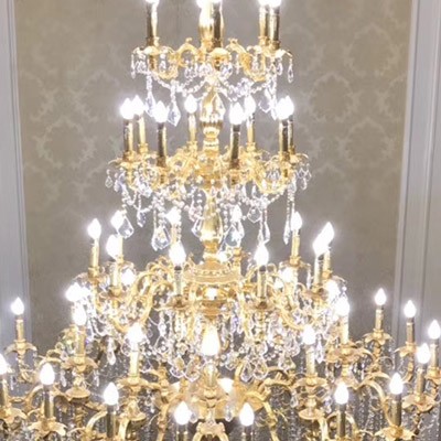 antique gold dubai hotel luxury crystal chandelier light ...