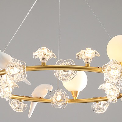 Round crystal halo chandelier modern luxury foyer wheel hanging ...yVKWlbi9c4d6