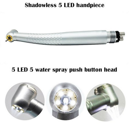 Dental Push Button LED handpiece turbine (B2/M4) (triple ...