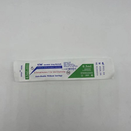 0.5ml 1ml Disposable Safety Auto Destruct Syringe