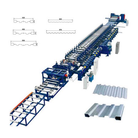 PLC Control Floor Deck Roll Forming Machine For 75mm Rib 3rowImScIJL1