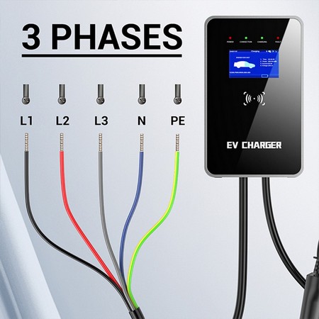 32a 1 3 Phase Ev Charging Station Mode 3 Ev Cable Type 2 To Type 2 