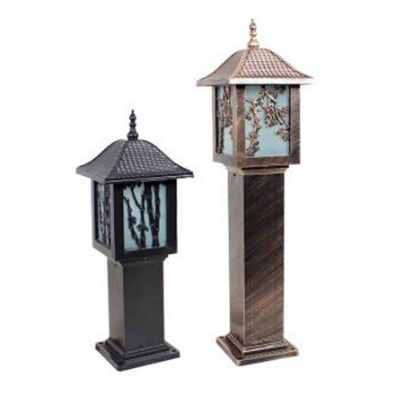 Timaree Black Water Glass Outdoor Wall Lantern with Dusk …