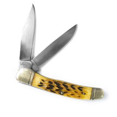 Fire Breathing Dragon Pocket Knife Gold Stainless