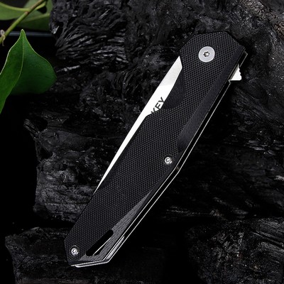 Cabela's Stainless Steel Folding Pocket Knife Plain Edge …
