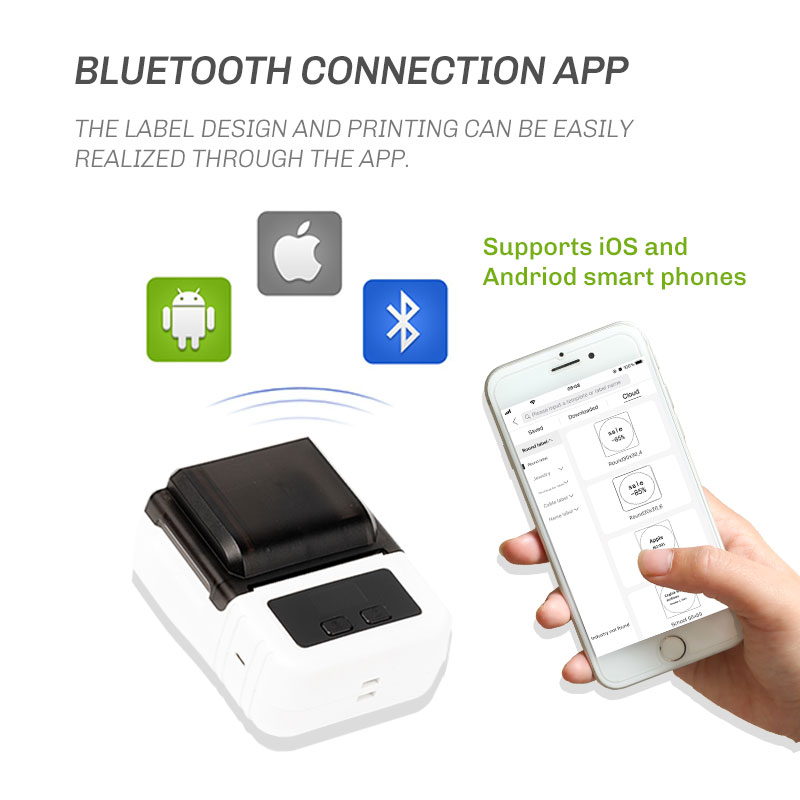 Bluetooth Portable Printer Mini Wireless Mobile BT Thermal ...