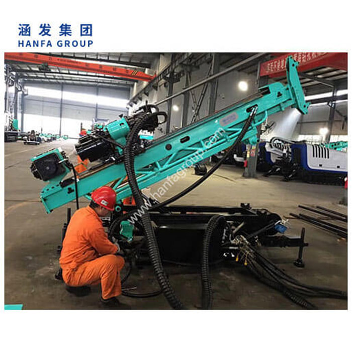 KG420 Rock Blasting Hole Drill Rig for borehole drilling ground hole f2S4qh2TblSc