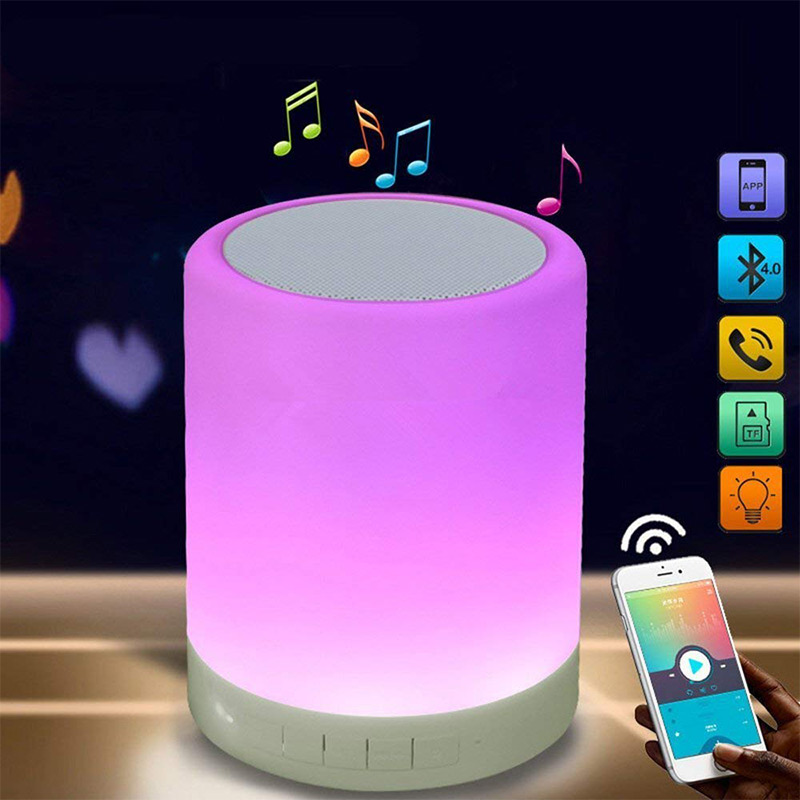 the wavy-frame base Bluetooth speaker with 18 LED lamp beads B1HZrclHkNoi