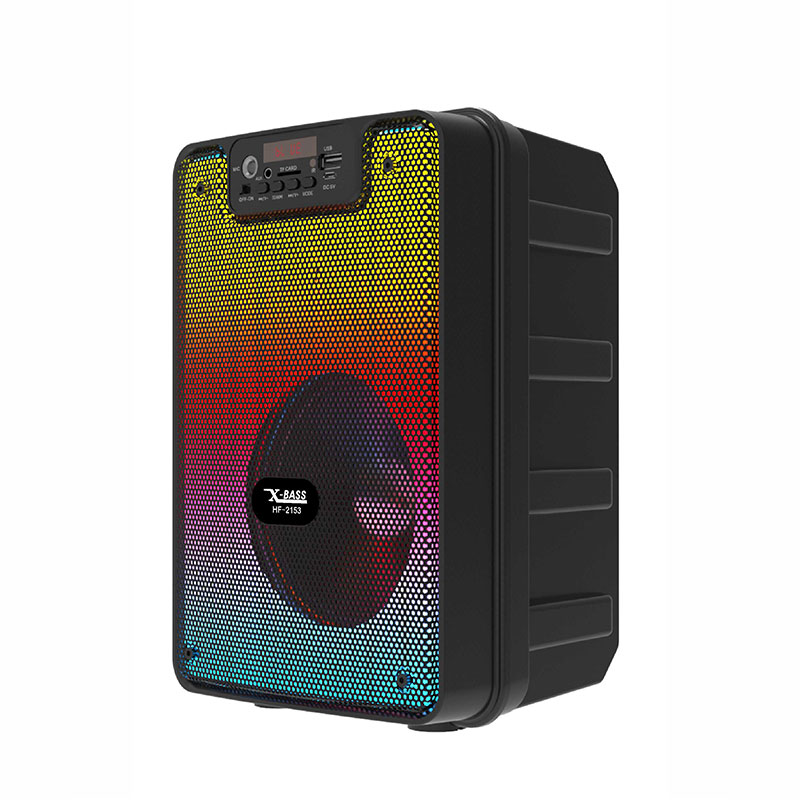 16'' LED Cube Speaker Tablecolorful, Portable, Remote Control, 