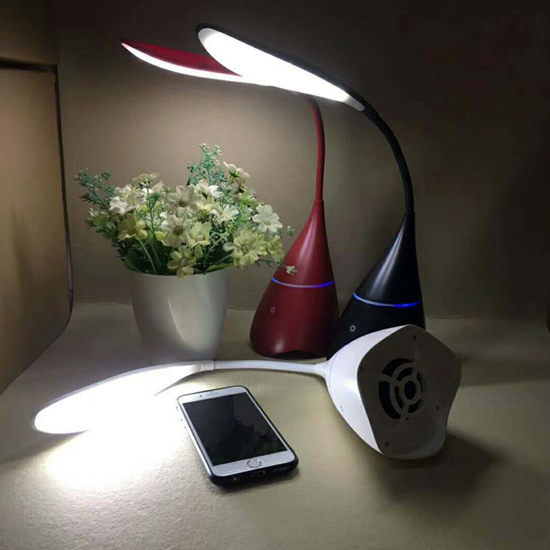 Altavoz de luz LED de colores para el hogar, lampara de queroseno con Control tactil de music, subwoofer inalambrico portatil