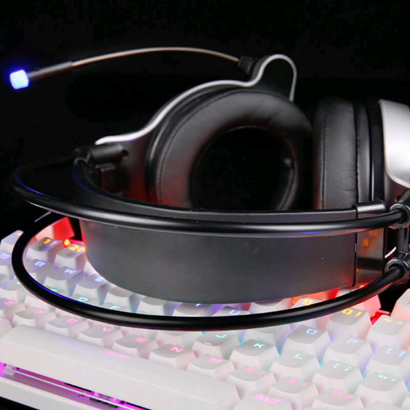 Beiou PC gaming headset with RGB lighting, gaming headset ...