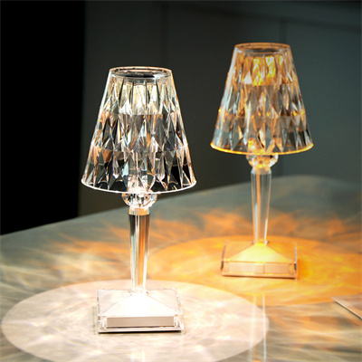 Crystal Diamond Table Lamp -