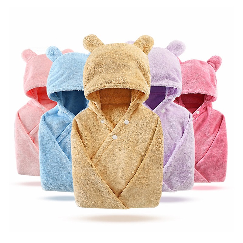 BambooMN Super Soft Hooded Baby Bath Animal Towels - Walmart