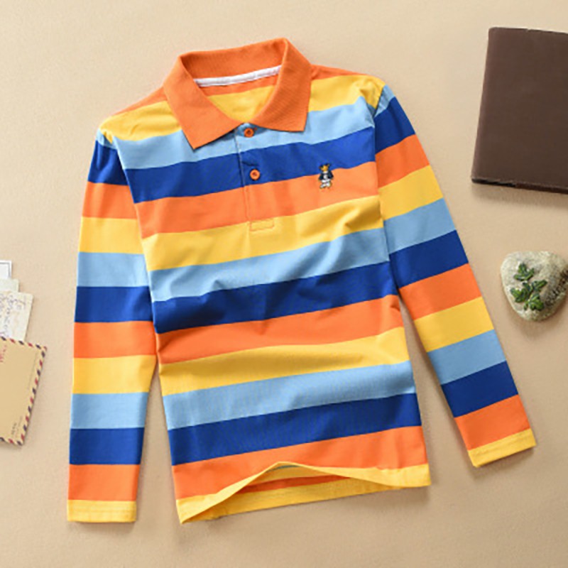 logo striped cotton polo shirt | Browns