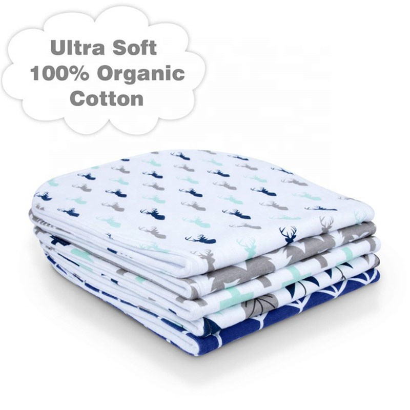 : MOZAH Organic Muslin Swaddle Blankets - 100% Cotton Baby 