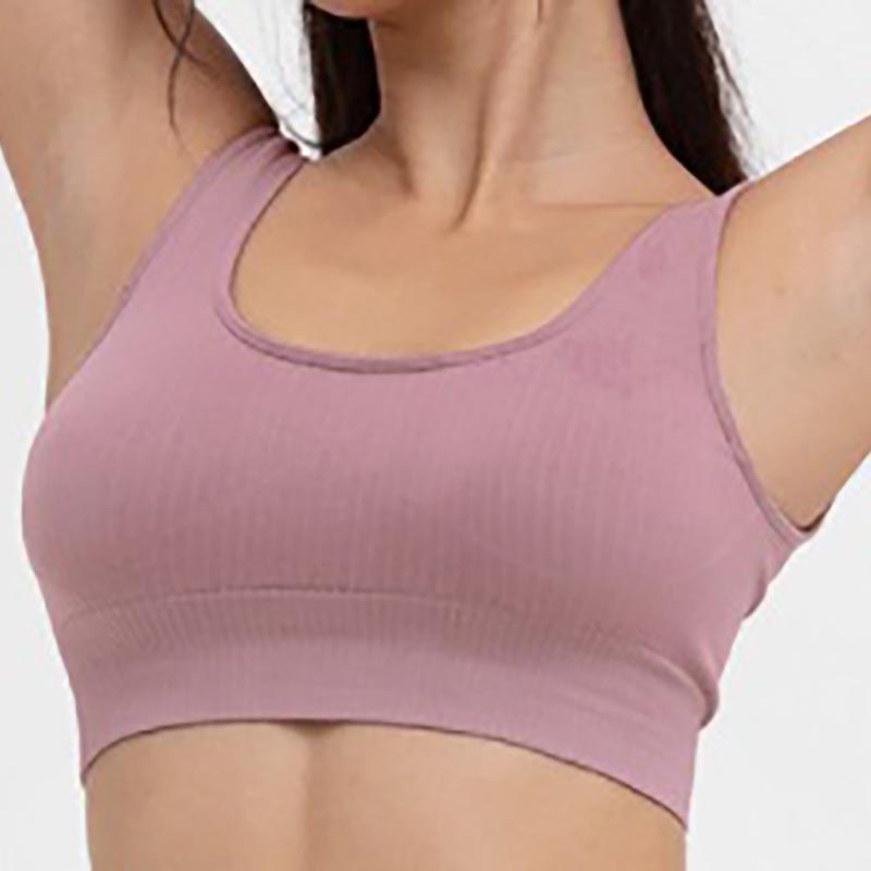 Vertical Stripes Yoga Bra