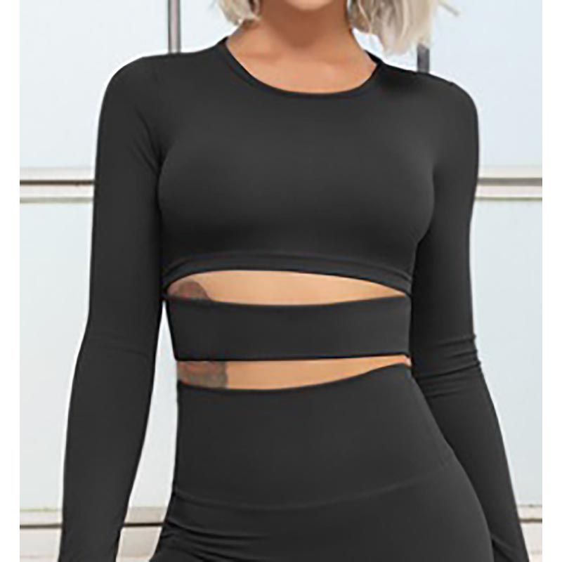 Women's Long Sleeve Crop Tops