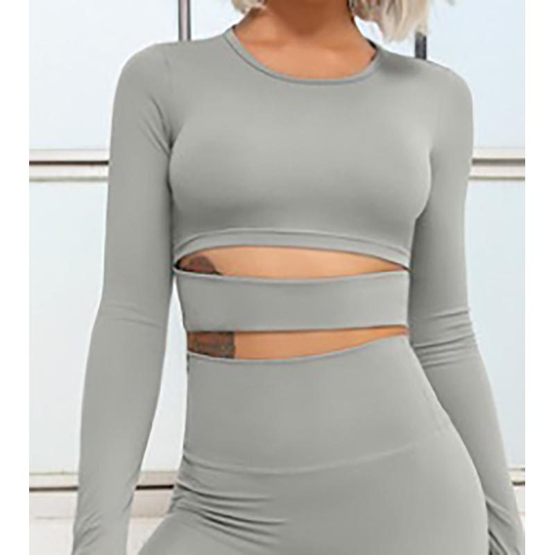 Women's Long Sleeve Crop Tops