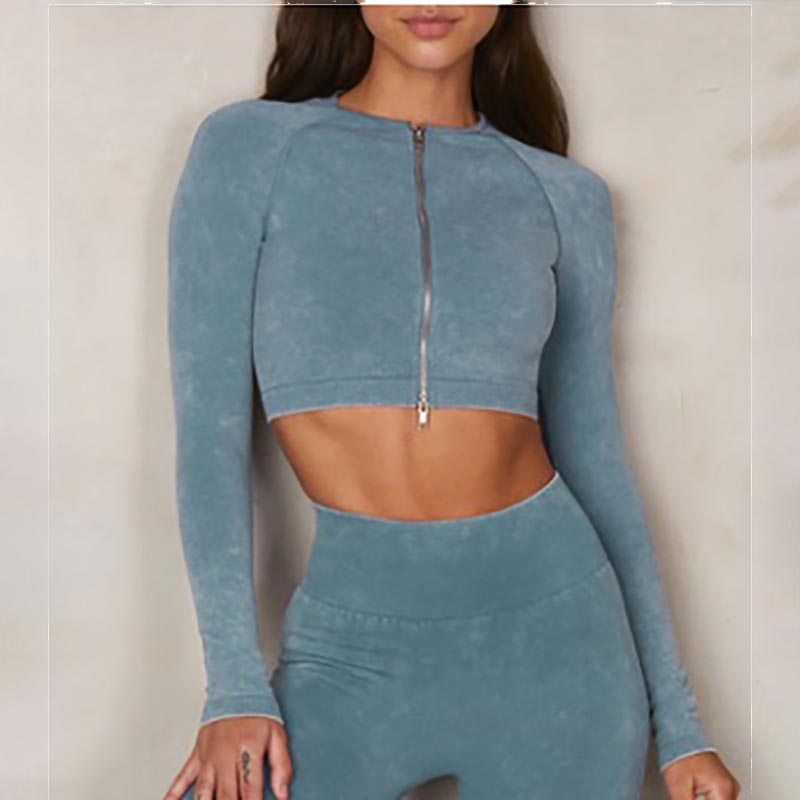 Long Sleeve Zip Top