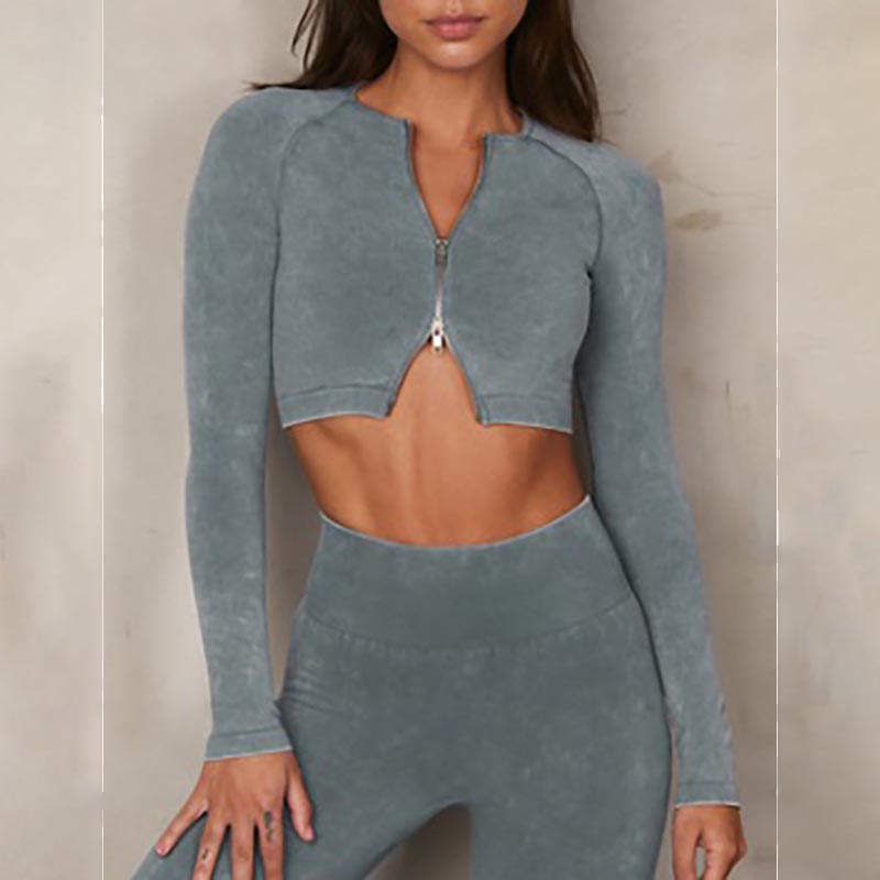Long Sleeve Zip Top
