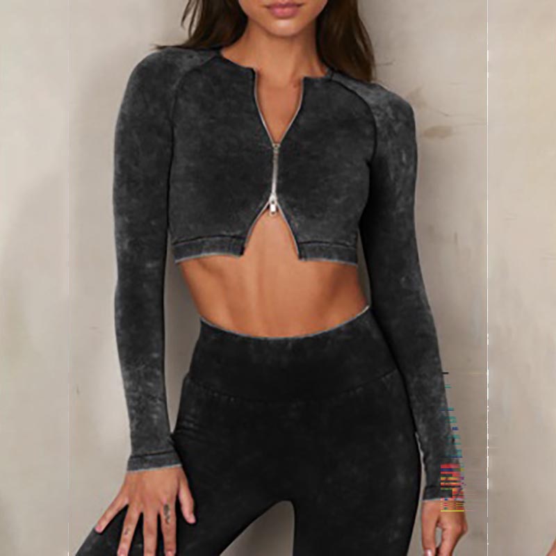 Long Sleeve Zip Top