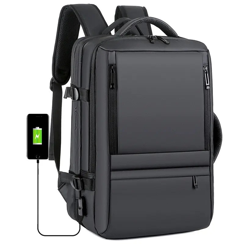 Oxford Backpack Mens And Women Business Back Packs Laptop Travel Backpack Bag With USB Charging Port