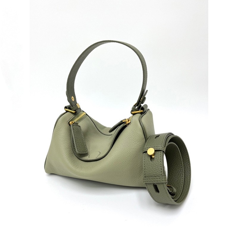 New Style Cowhide Solid Color Women's Shoulder Handbag Customization