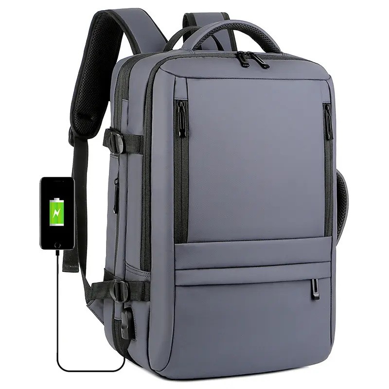 Oxford Backpack Mens And Women Business Back Packs Laptop Travel Backpack Bag With USB Charging Port
