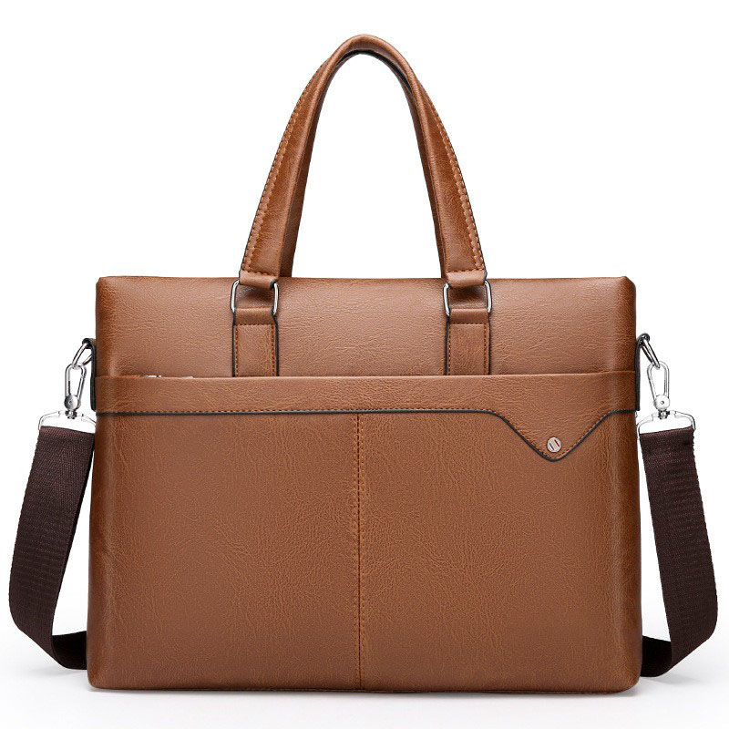 Custom Business Men's PU Fashion Briefcase PU Laptop Handbag
