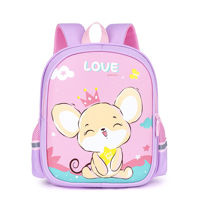 Nylon Cartoon Printing Backpack Fashion School Bag For Children Girls Boys