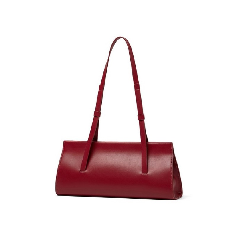 Minimalist Handbags For Women All-Match High Quality Soft Leather Baguette Shoulder Bag