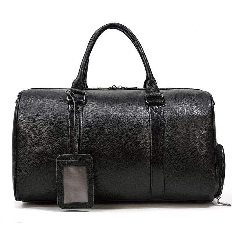 Luxury Good Quality Leather Business Travel Duffel Bag For Men Large Capacity Weekend Bag
