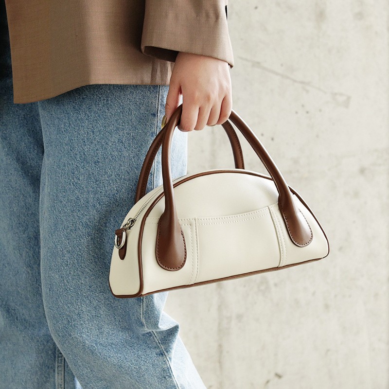 New Classic PU Handbag For Women Dumpling Shape Small Handbag