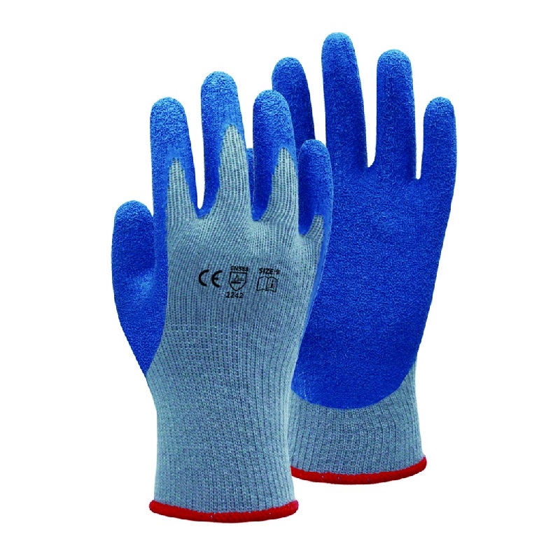 10G Polycotton Liner With Latex Coating Gloves