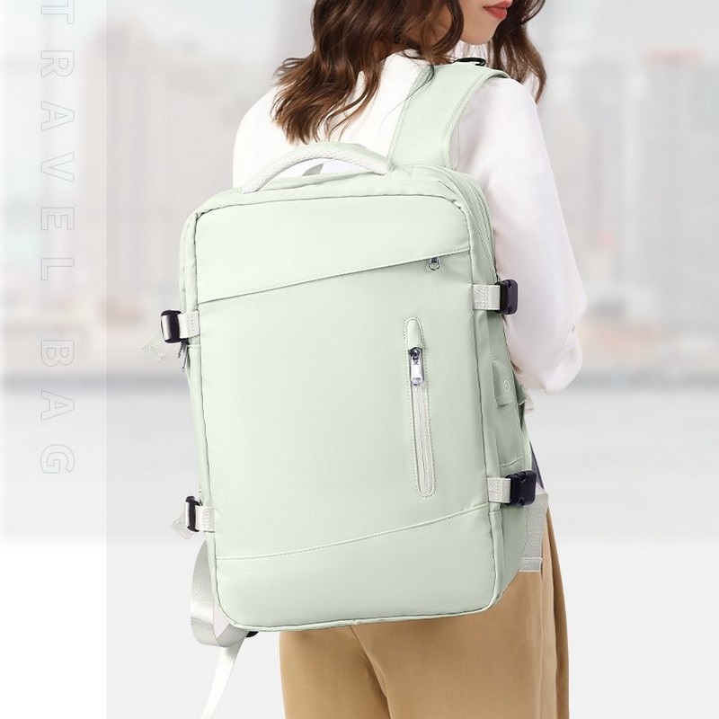 Travel Backpack Ladies/Men Nylon Large Capacity Business Laptop Backpack With USB