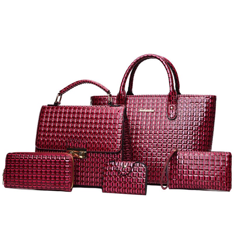 Wholesale High Quality Set Shoulder Purse 5 Pieces Women Tote Bag Handbag