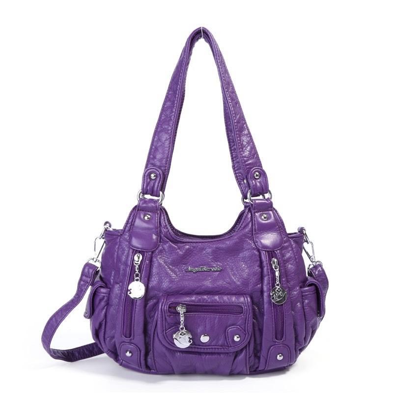 Hot Sell Wholesale PU Leather Suede Ladies Shoulder Bag Messenger Bag