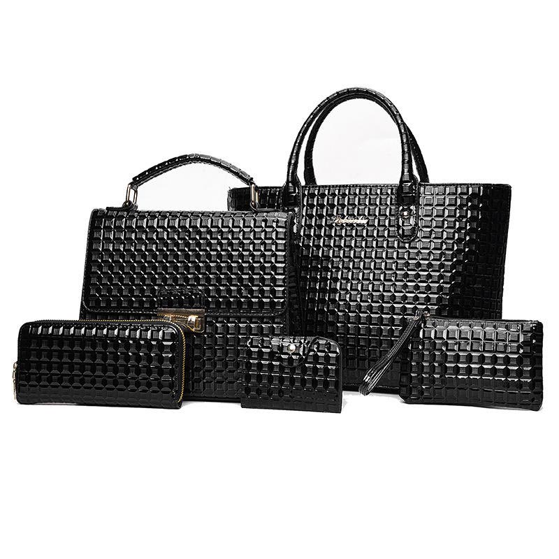 Wholesale High Quality Set Shoulder Purse 5 Pieces Women Tote Bag Handbag