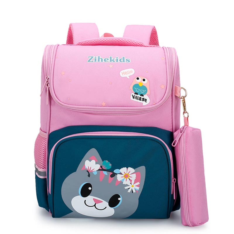 Manufacture Custom LOGO Design Polyester School Backpack Children Backpack And Lunch Box Set